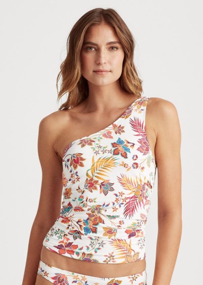 Ralph Lauren Floral One-Shoulder Tank Top Dame Danmark (KGDVT0875)